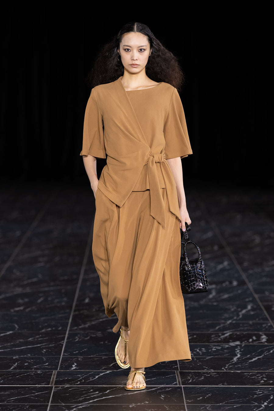 Asymmetric Wrap Blouse