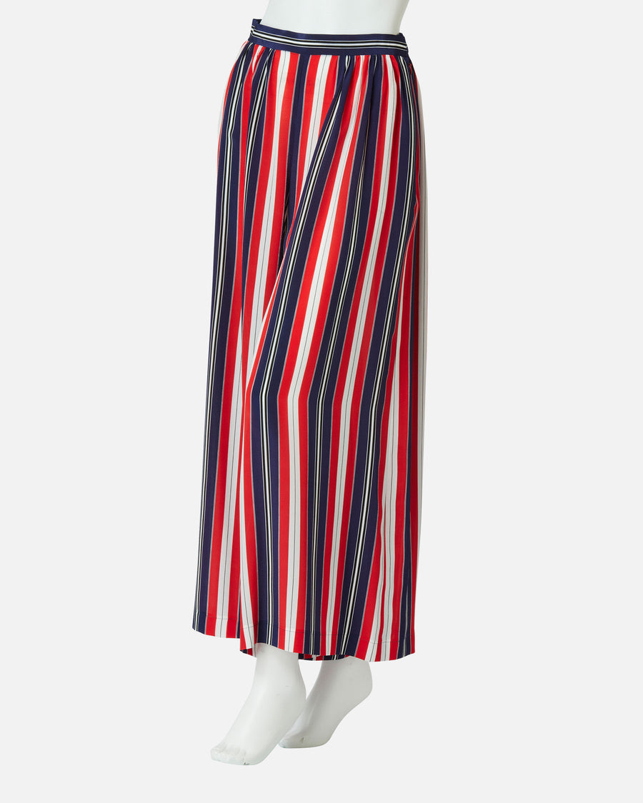 シルクトリコロールワイドパンツ