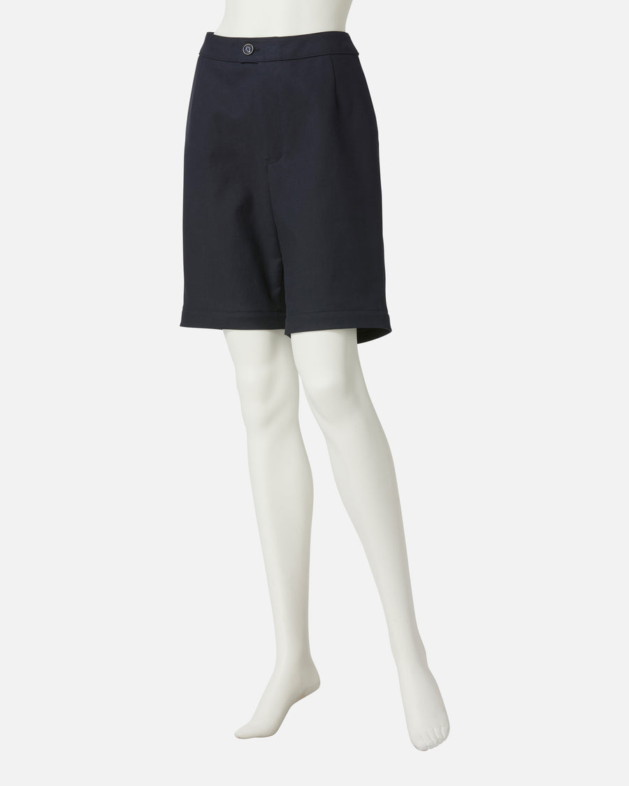 Stretch cotton gabardine 2way pants