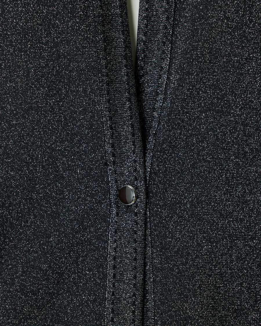 Lamé knit cardigan