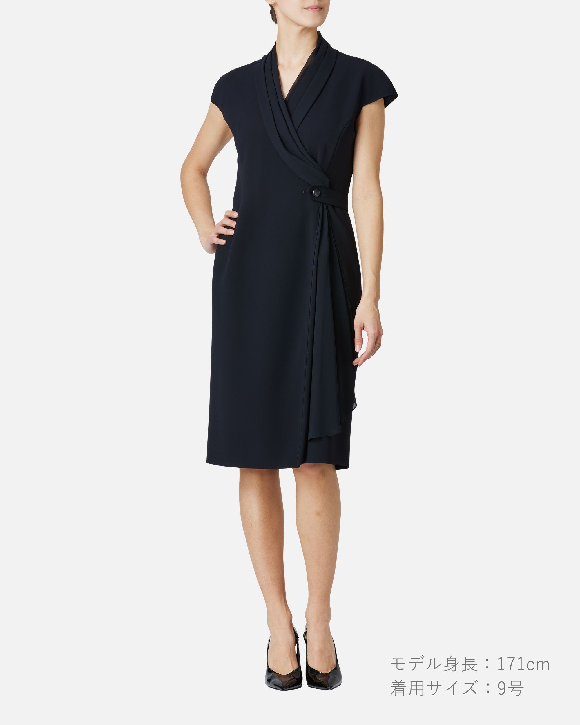 miss ashida - シフォン付カシュクールワンピース / Cache-Coeur Dress miss ashida - シフォン付カシュクールワンピース / Cache-Coeur Dress